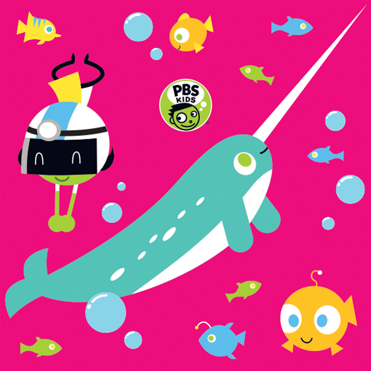 PBS KIDS "NARWHAL EXPEDITION" KINDERMAT SHEETS