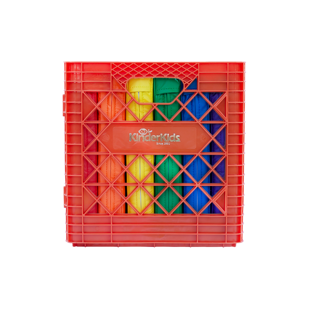 KINDERCRATE WITH 6 SQUARE KINDERCUSHIONS