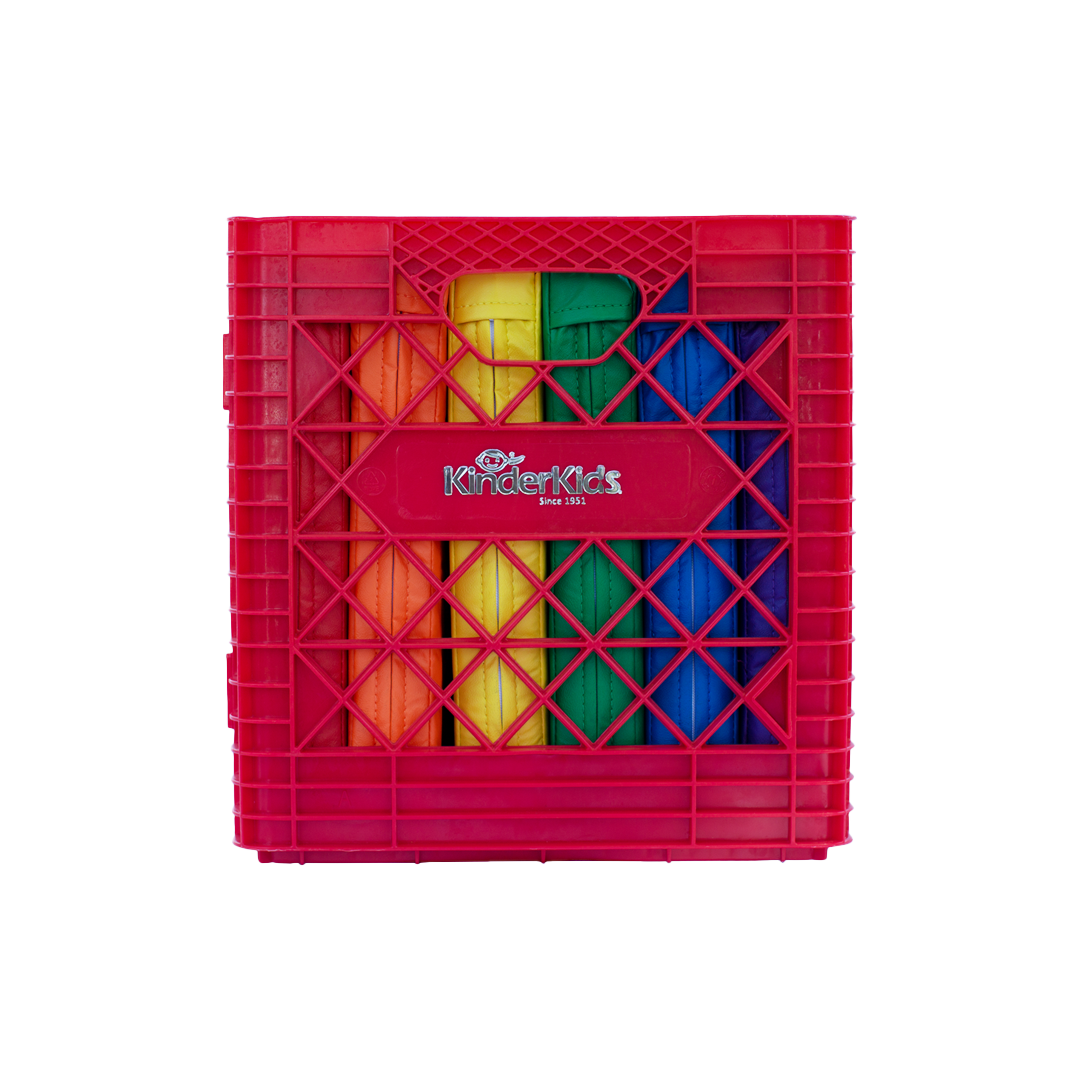 KINDERCRATE WITH 6 SQUARE KINDERCUSHIONS