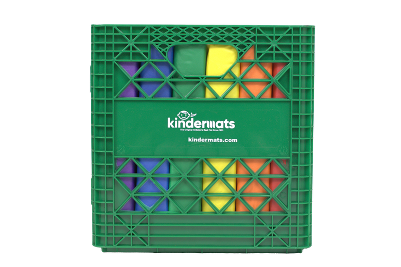 KINDERCRATE WITH 6 SQUARE KINDERCUSHIONS